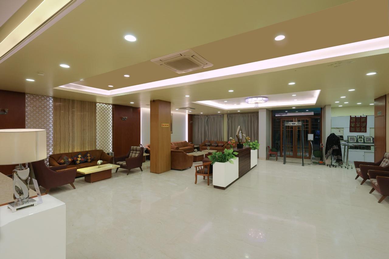 Warm and comfortable lobby at Hotel Prince