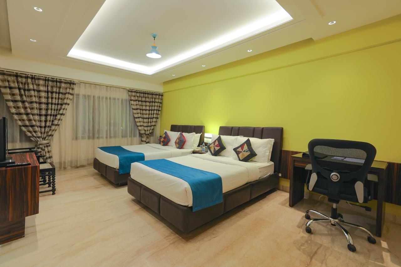Spacious twin room at Hotel Prince