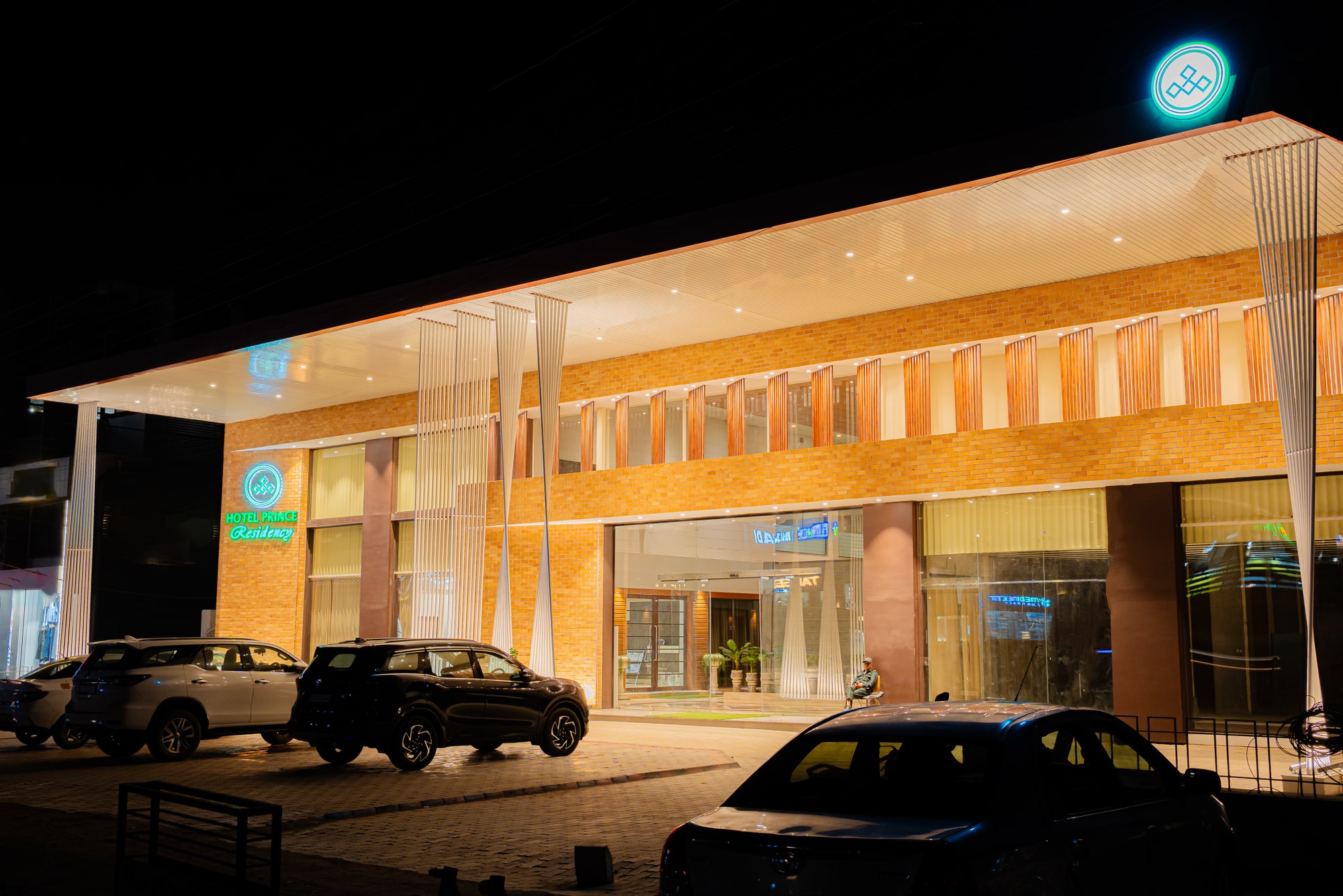 Hotel Prince Residency evening facade